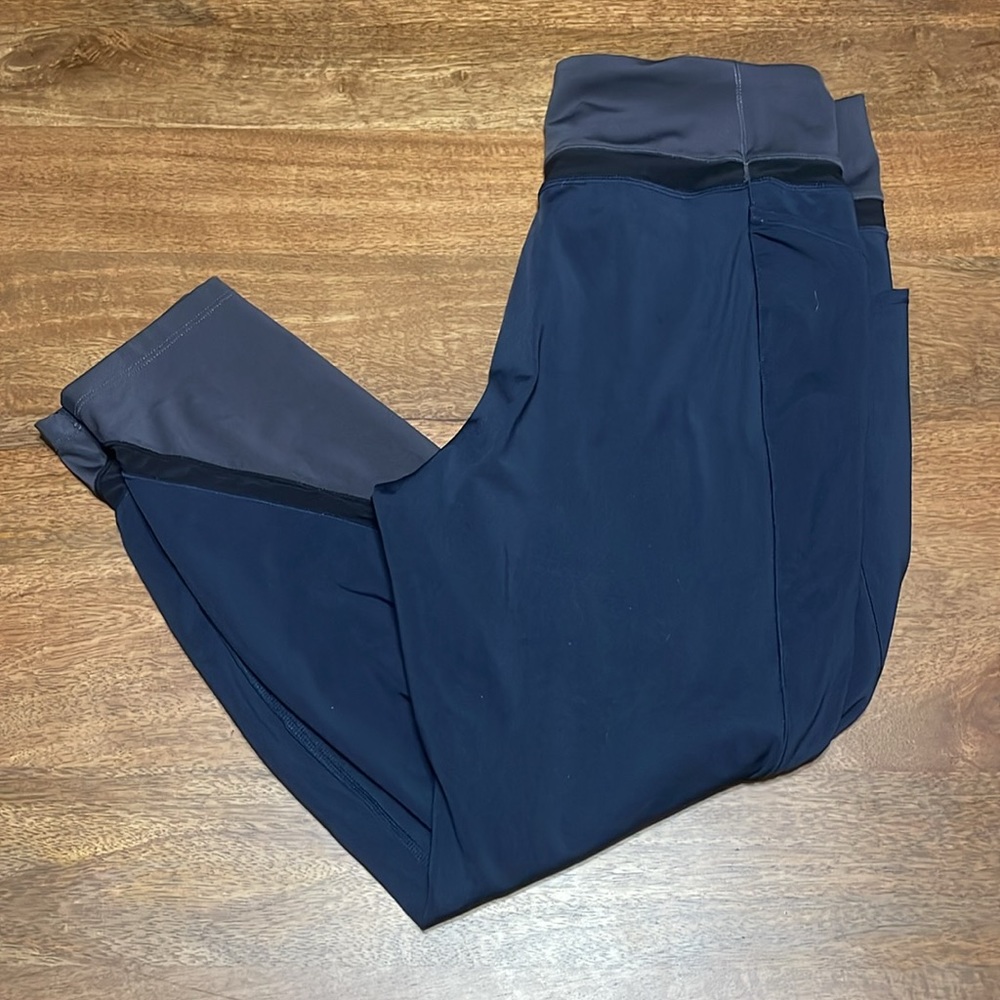 Tangerine Women’s Leggings Size XL Navy & Grey